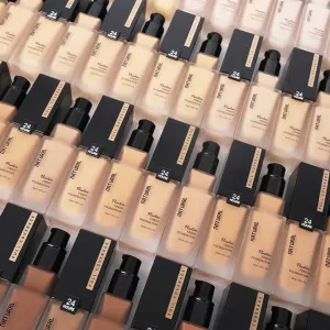 أساس maquilaje fond de teint pour peau noir أساس غير لامع يدعم مكياج الأساس بتغطية كاملة Black skin foundation, matte foundation that supports full-coverage foundation makeup.