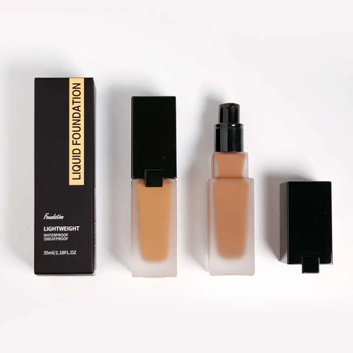 أساس maquilaje fond de teint pour peau noir أساس غير لامع يدعم مكياج الأساس بتغطية كاملة Black skin foundation, matte foundation that supports full-coverage foundation makeup.