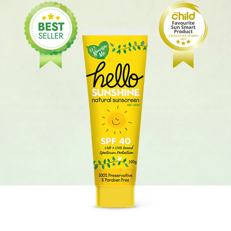 123 Nourish Me Hello Sunshine SPF 40 Sunscreen - 100g