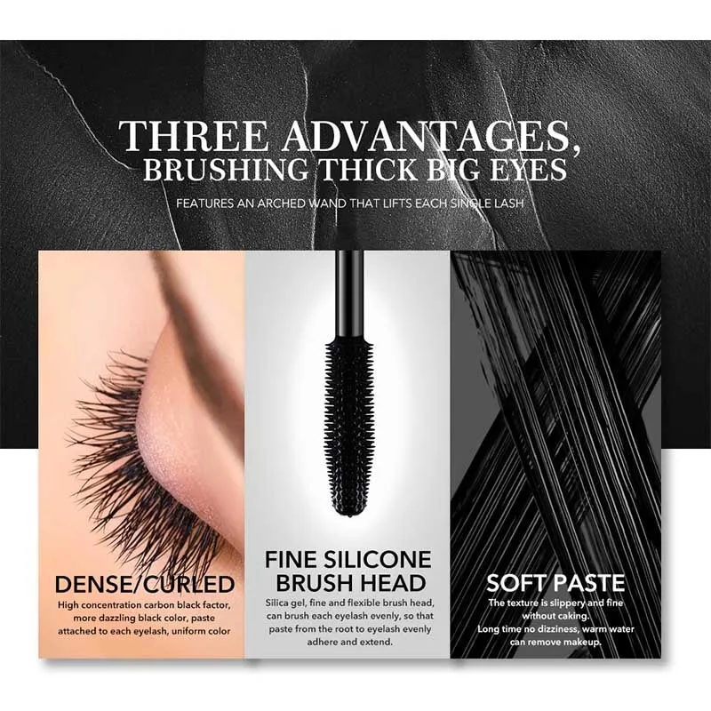 5 Piece/Packs Makeup Curling Thick Mascara Volume Express False