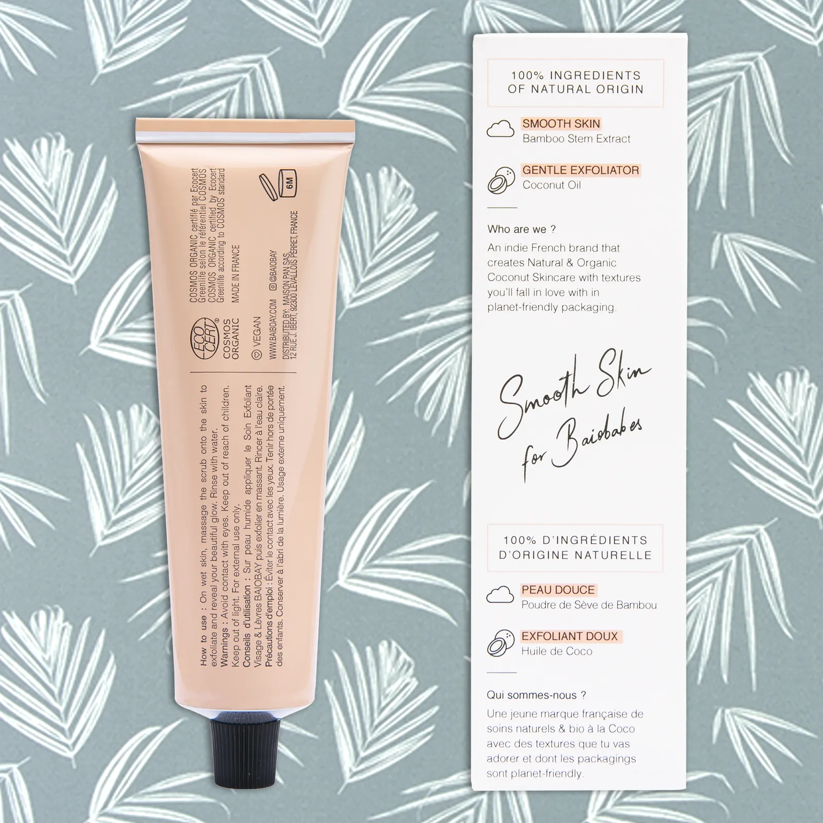 Baiobay Coconut Oil Face & Lips Exfoliating Scrub