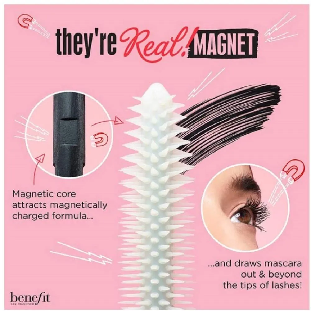 BENEFIT They're Real! Magnet Extreme Lengthening Mascara 4.5 g TRAVEL-SIZE Powerful lifting & lengthening mascara