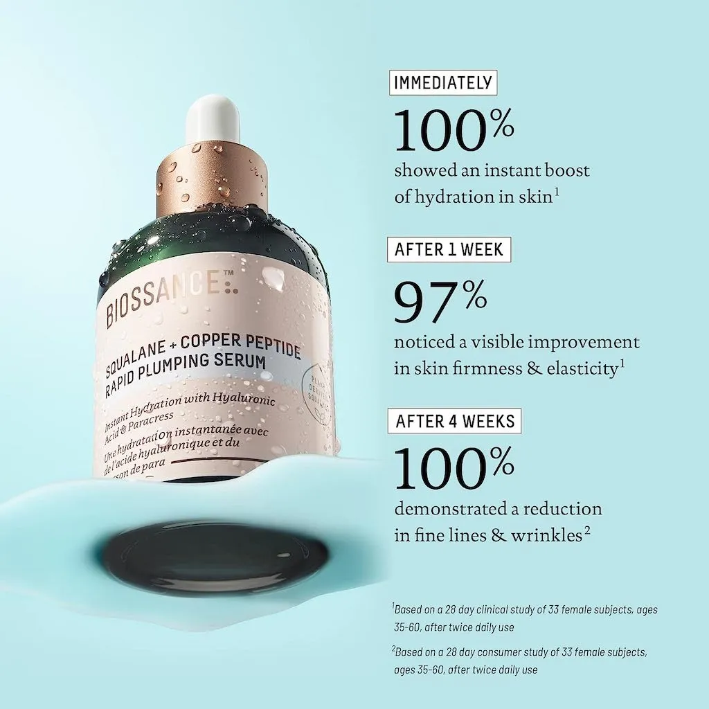 BIOSSANCE SQUALANE   COPPER RAPID PLUMPING SERUM