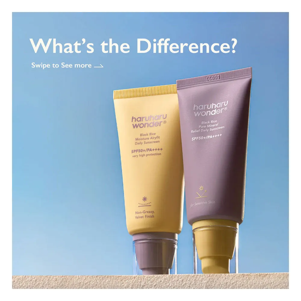 Black Rice Moisture Airyfit Daily Sunscreen SPF 50  PA     