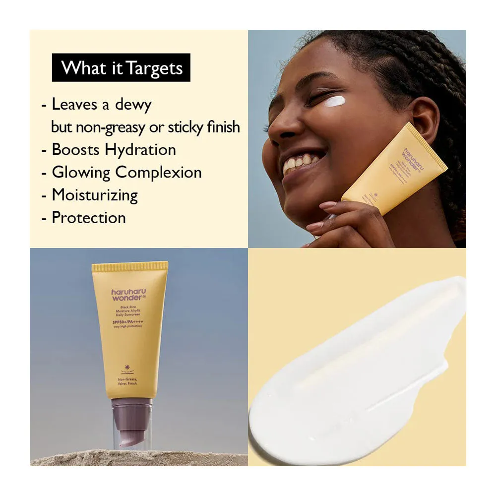 Black Rice Moisture Airyfit Daily Sunscreen SPF 50  PA     