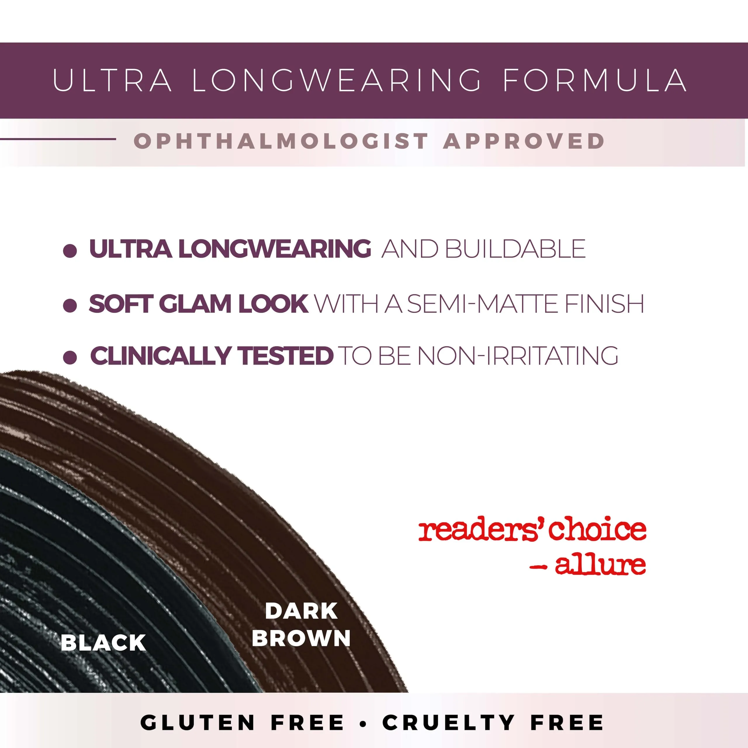 Blinc Amplified Tubing Mascara, Ultra-Longwearing Washable, Soft-Glam Volumizing, Lengthening and Defining, Gluten & Cruelty Free, Black, 9mL / 0.30 Fl. OZ
