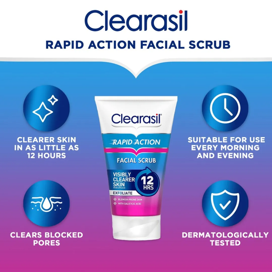 Clearasil Ultra Rapid Action Scrub - 125ml (T)