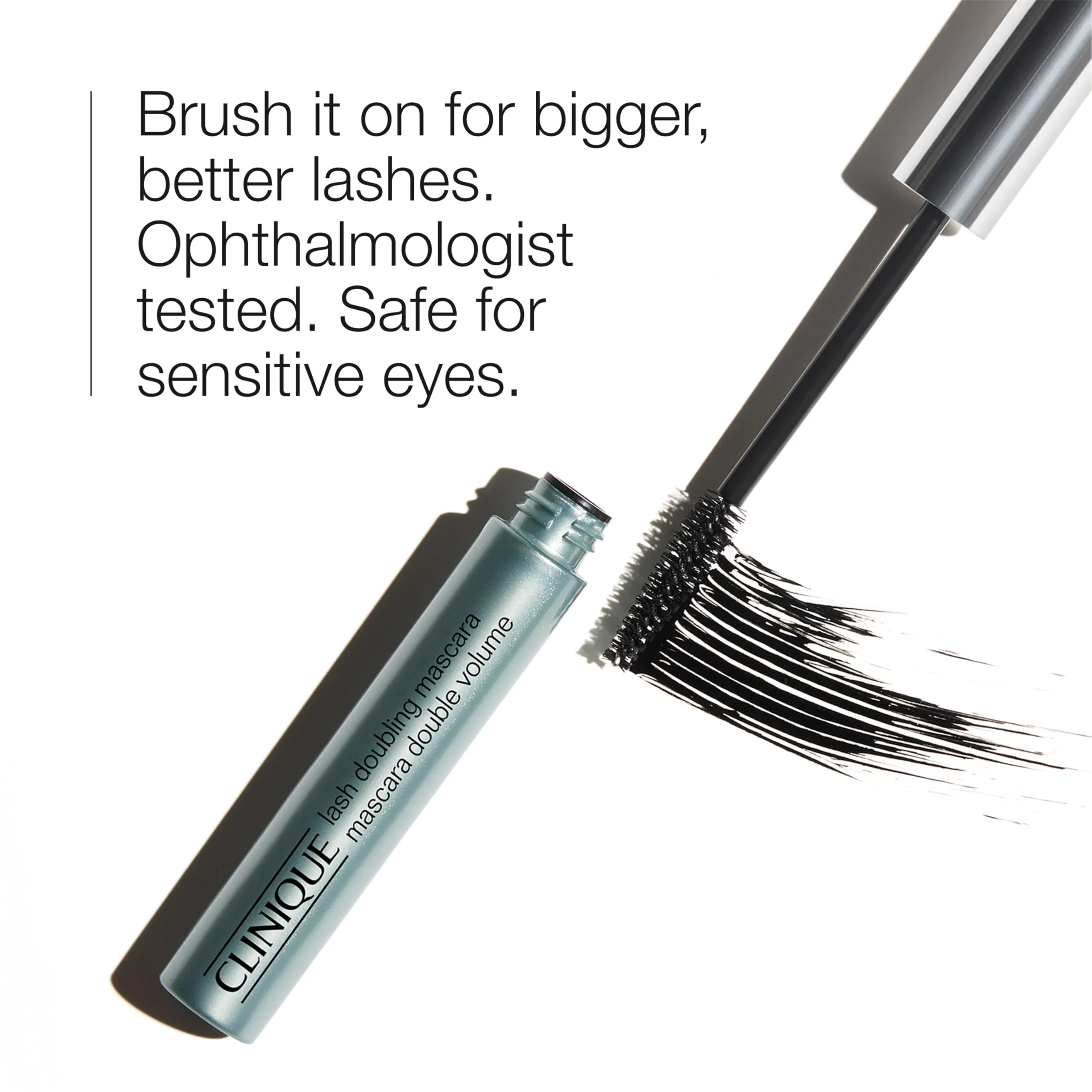 Clinique Lash Doubling Mascara | Lengthening, Defining   Safe for Sensitive Eyes, Black, 1 Fl Oz
