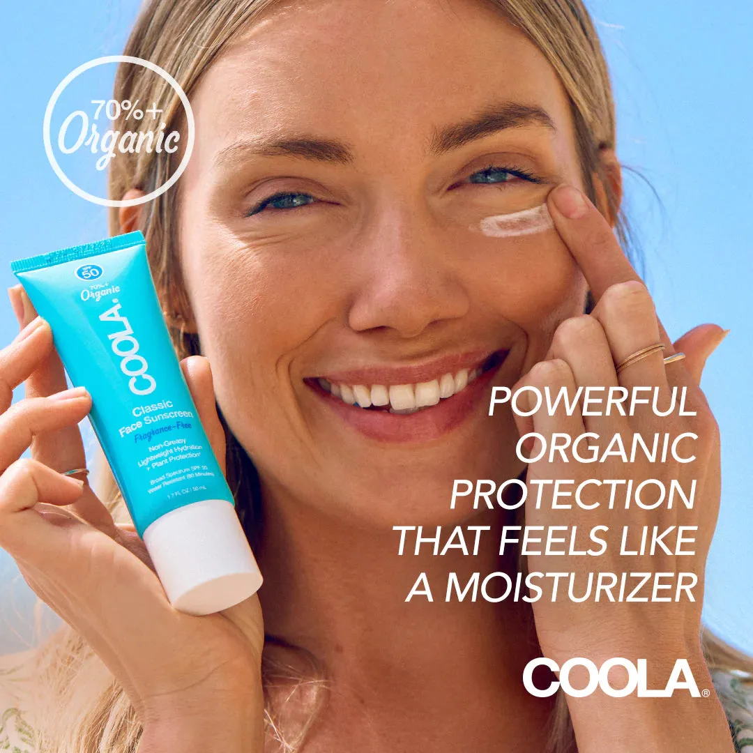 COOLA Classic Face Organic Sunscreen Lotion SPF 50 - Fragrance Free