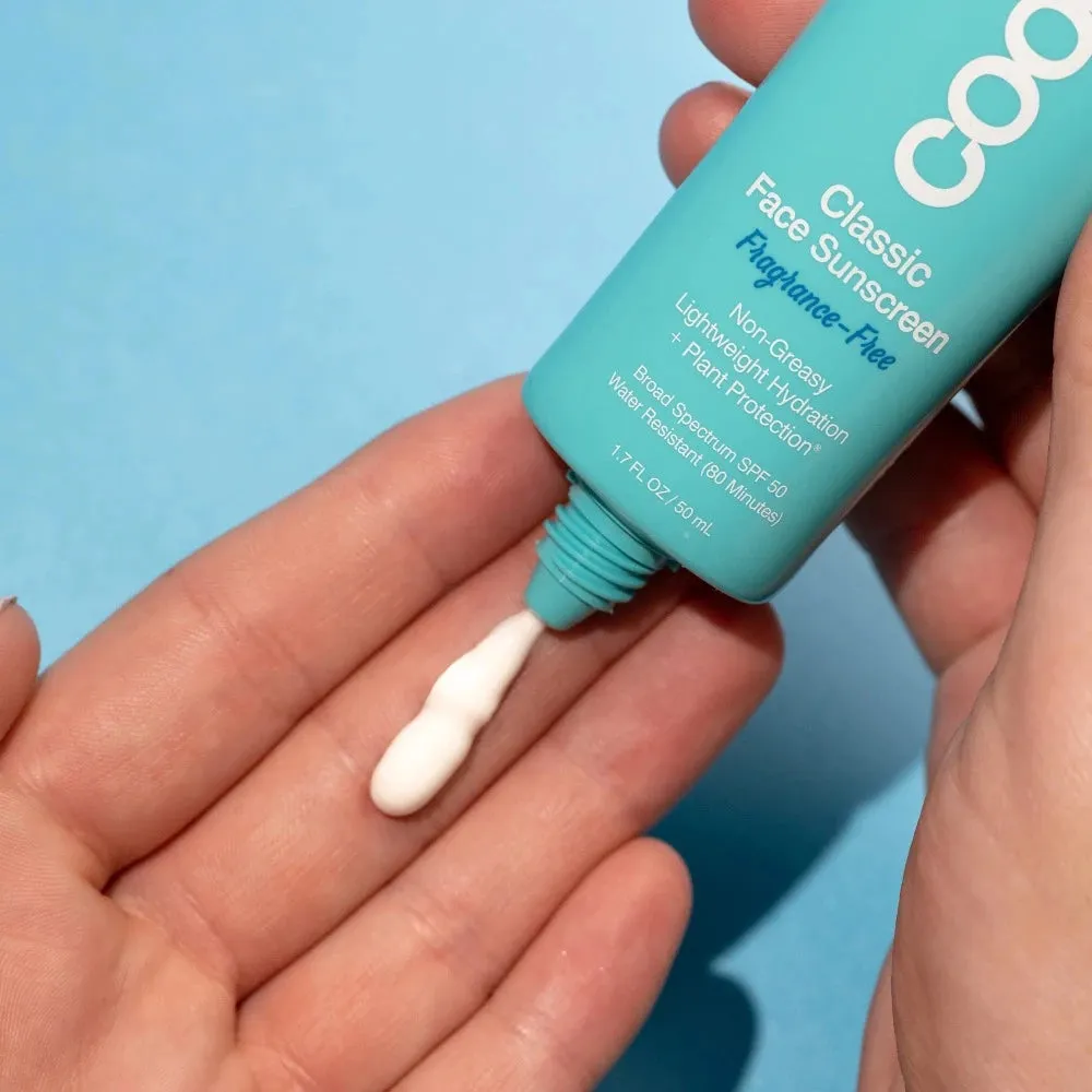 COOLA Classic Face Organic Sunscreen Lotion SPF 50 - Fragrance Free