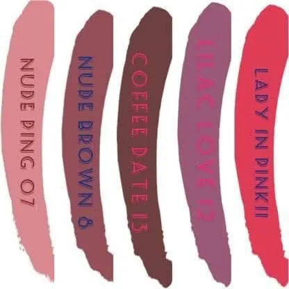 Cosmic collection combo 5x5ml (nude ping, nude brown, coffee date, lilac, nude pink)
