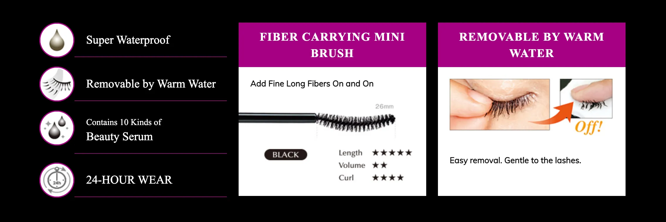 D-UP Ultra Fiber Super Long Mascara (Black) 9g 日本D-UP 超激长睫毛膏 (黑色)