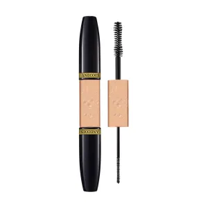 Double Ended Mascara Volumizing and lengthening Formula Mascara Black Waterproof for All-Day Wear Fiber Mascara Eyelashes Makeup Tool 2 in 1