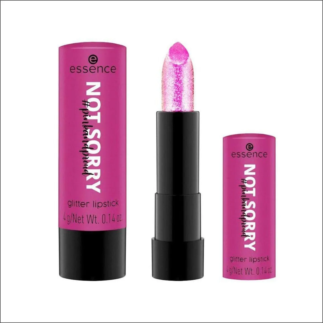 Essence Not Sorry Pink And Proud Glitter Lipstick 4g