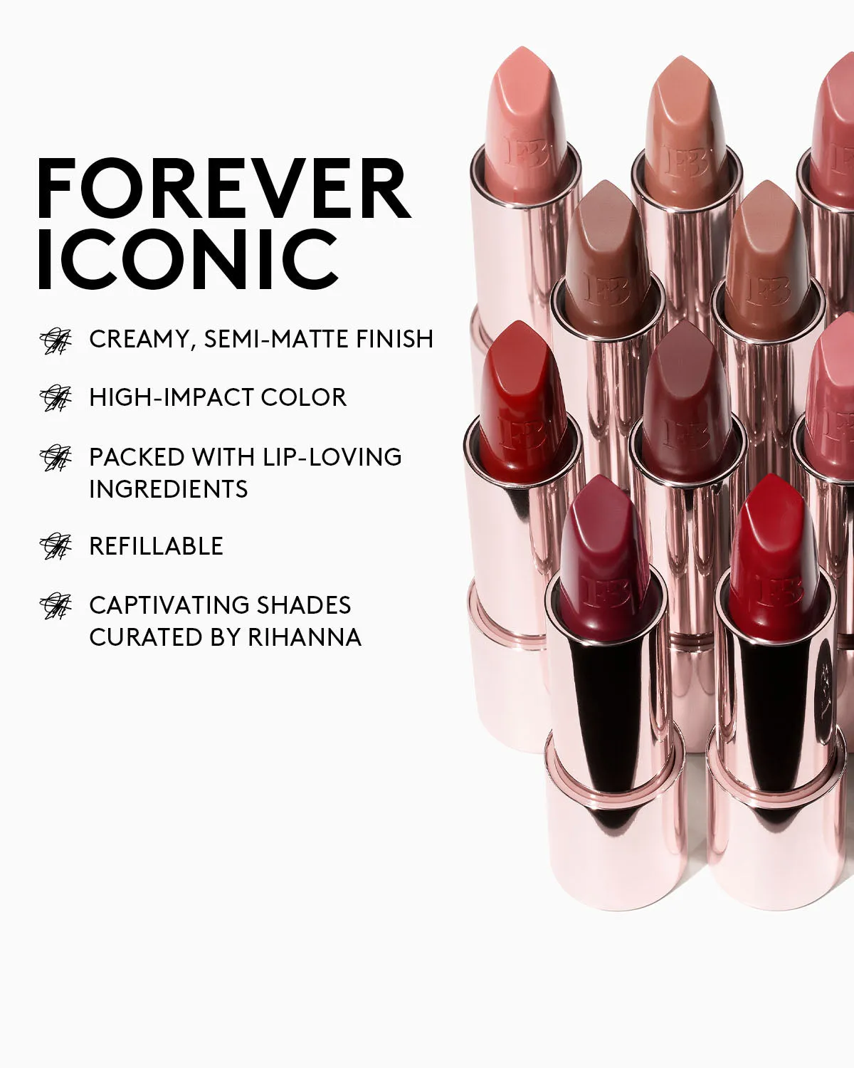 Fenty Icon The Fill Semi-Matte Refillable Lipstick — Crowd Surf'r