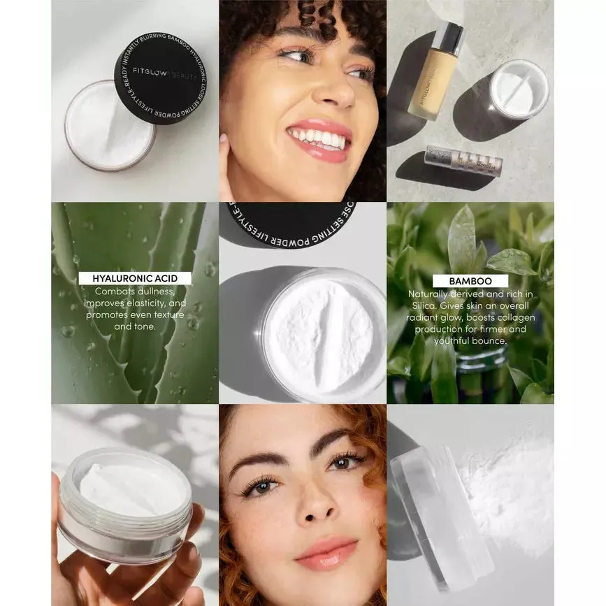 Fitglow Beauty Bamboo  Hylaluronic Loose Setting Powder