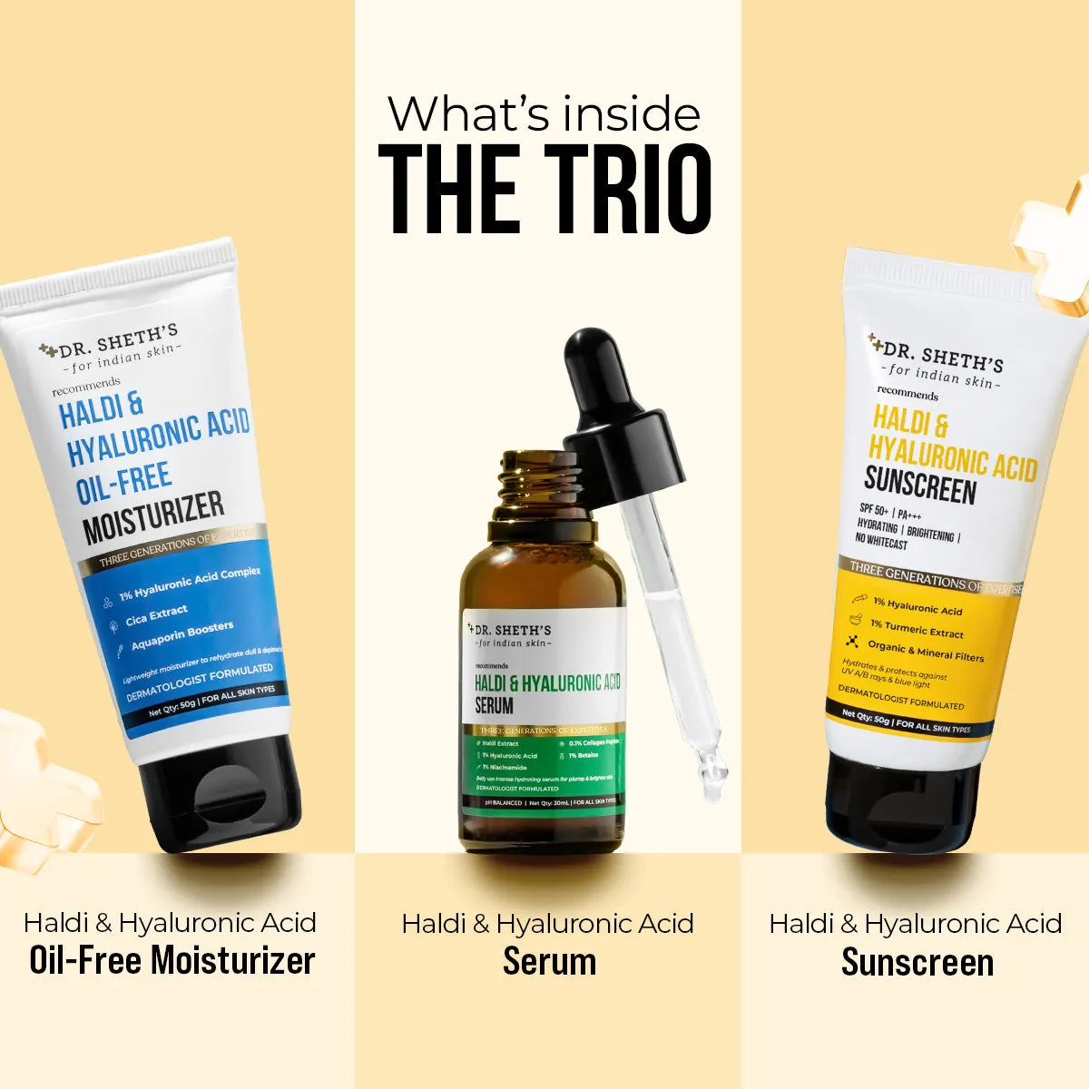 Haldi & Hyaluronic Acid Trio