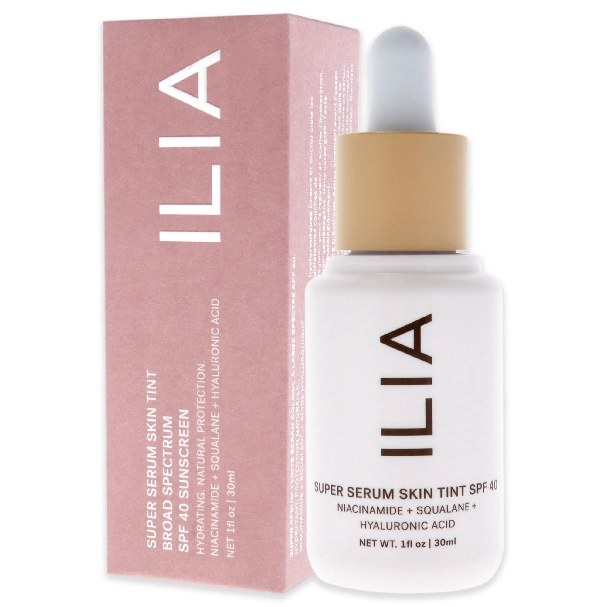 ILIA Beauty Super Serum Skin Tint Foundation SPF 40 - ST4 Formosa, 1 oz Foundation