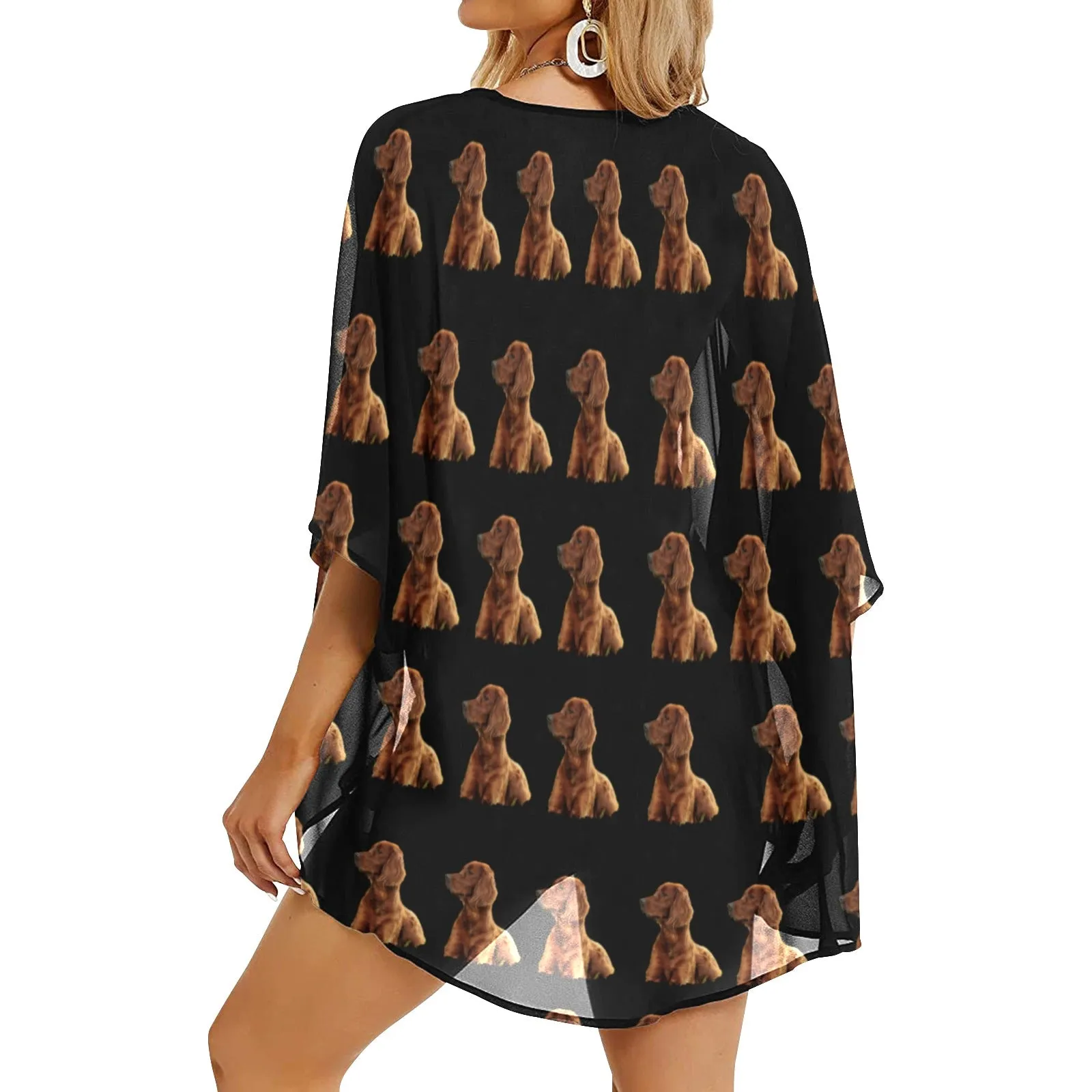 Irish Setter Chiffon Cover Up