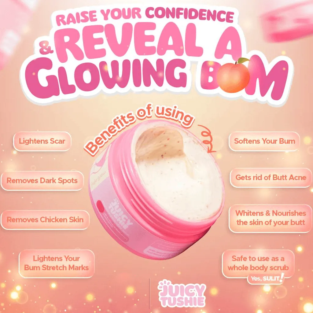 Juicy Tushie Butt Scrub   Intimate Care Brightening Serum