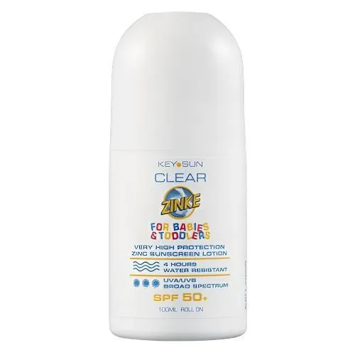Key Sun Clear Zinke for Babies & Toddlers SPF50  Sunscreen Roll-On 100mL