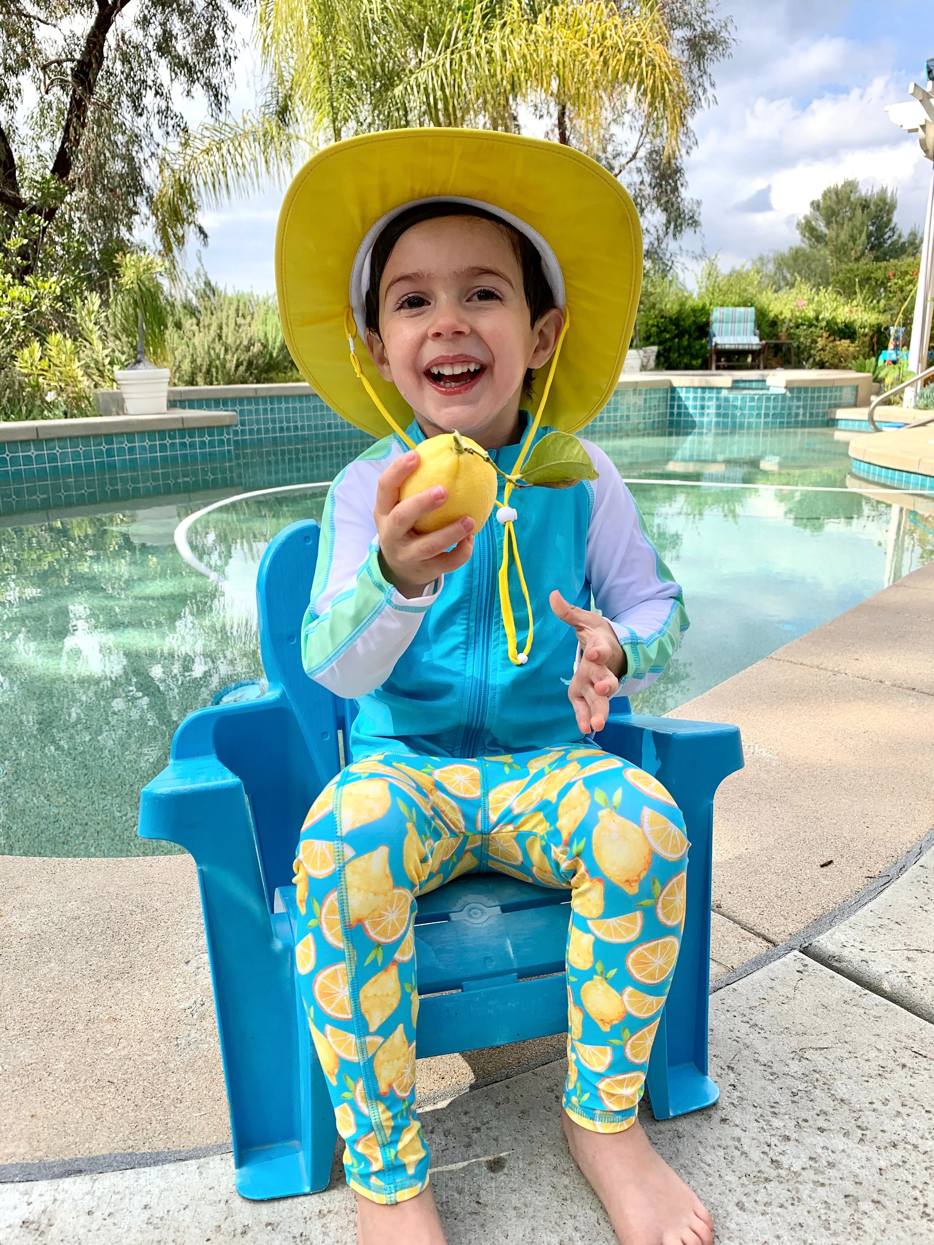 Kids Swim Pants | "Lemons"
