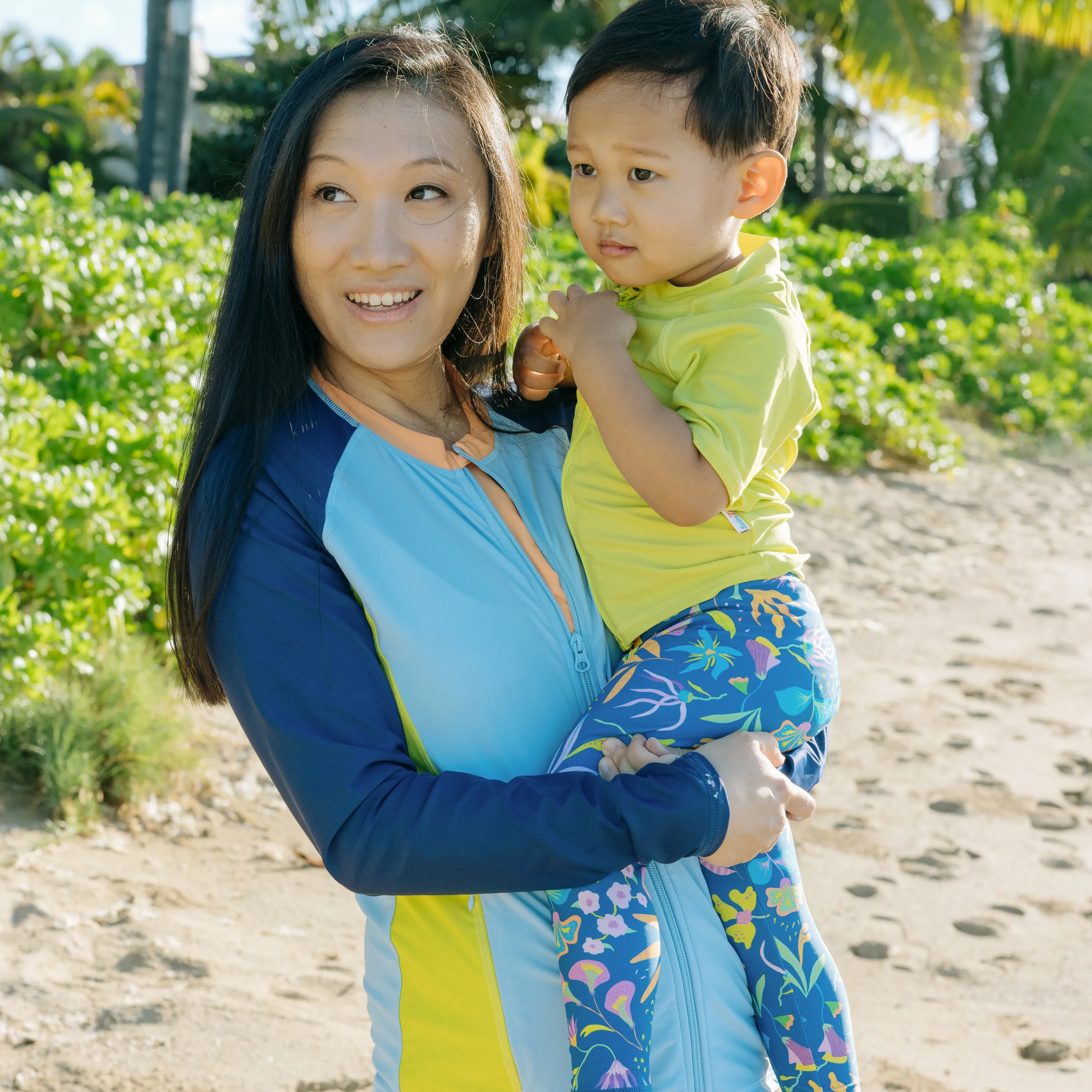 Kids Swim Pants | "Tropadelic"