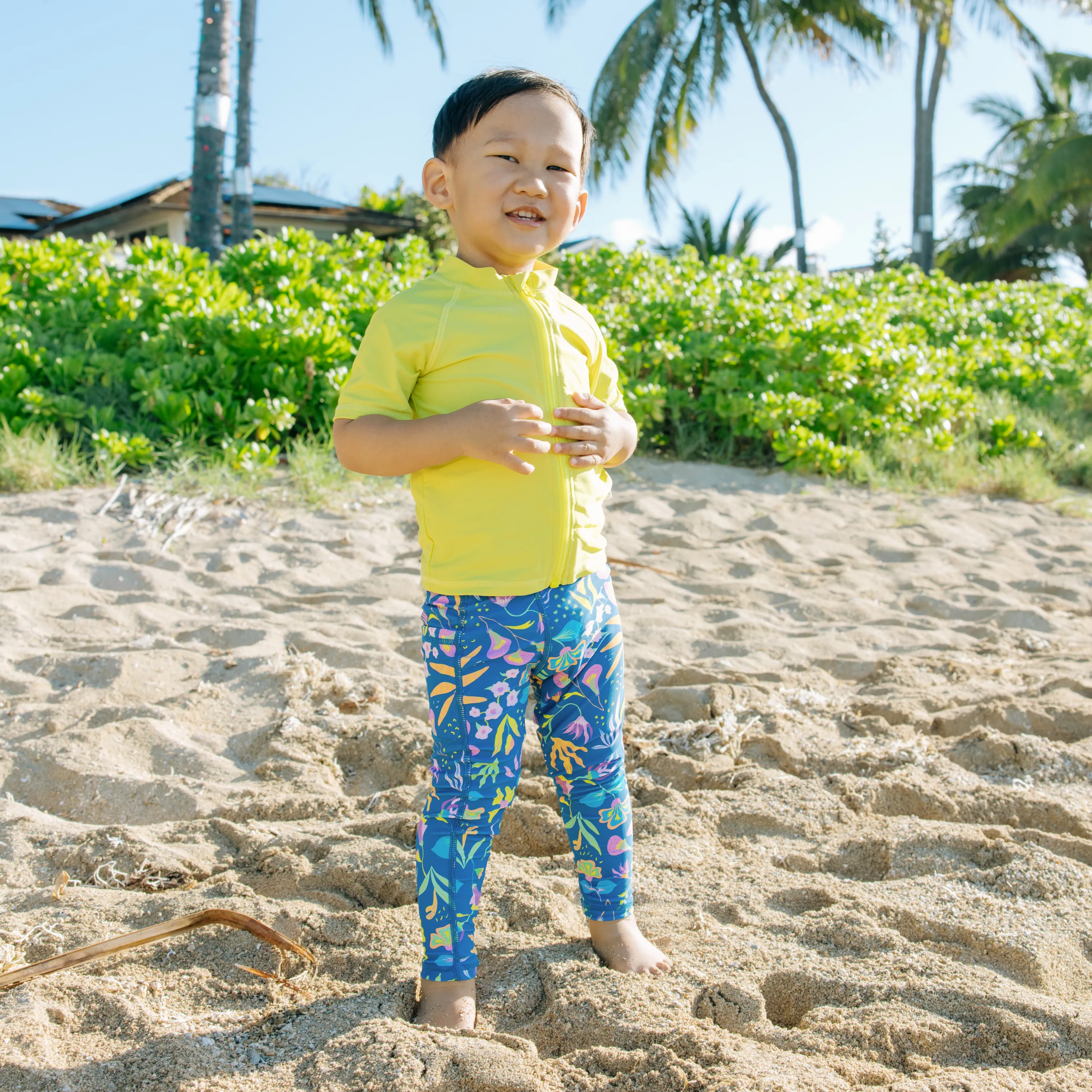 Kids Swim Pants | "Tropadelic"