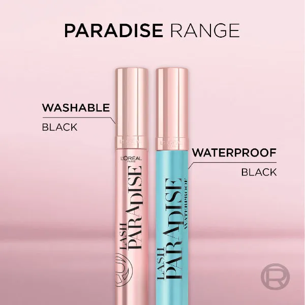 Lash Paradise 24 Hour, Volumizing and Lengthening Black Mascara- Washable