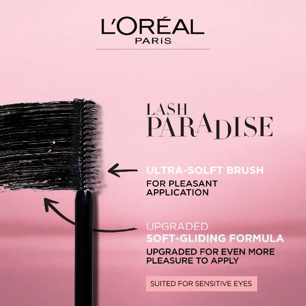 Lash Paradise 24 Hour, Volumizing and Lengthening Black Mascara- Washable