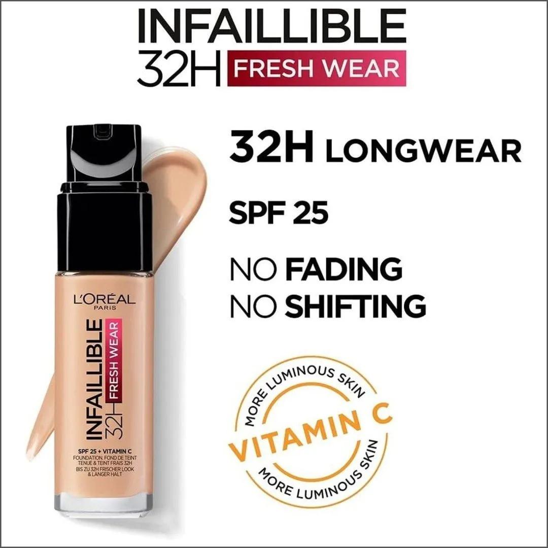 L'Oréal Infaillible 32hr Fresh Wear Foundation - 300 Amber