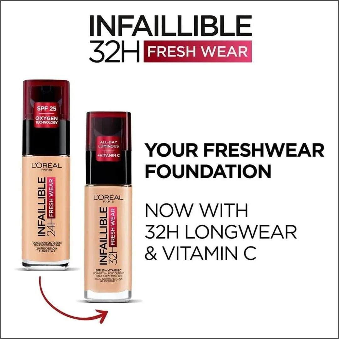 L'Oréal Infaillible 32hr Fresh Wear Foundation - 300 Amber