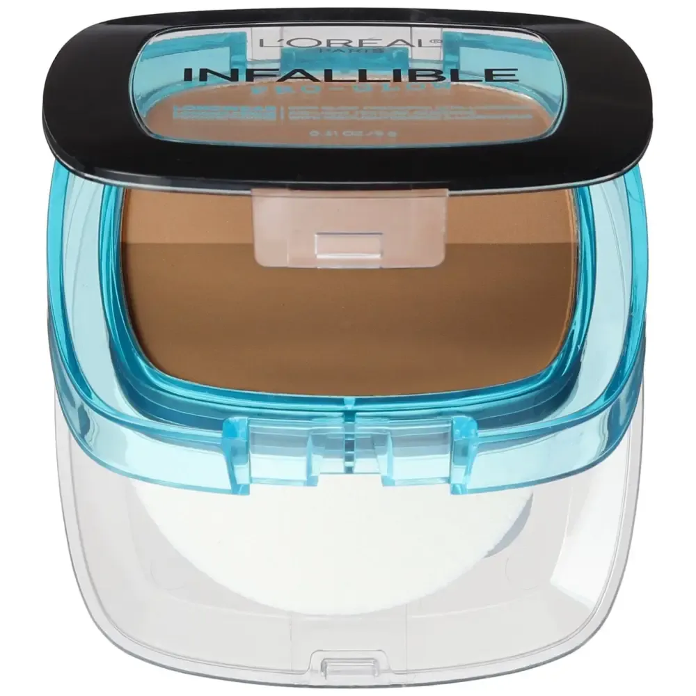 L'Oréal Paris Infallible Pro Glow Pressed Powder, Creme Cafe, 0.31 oz.