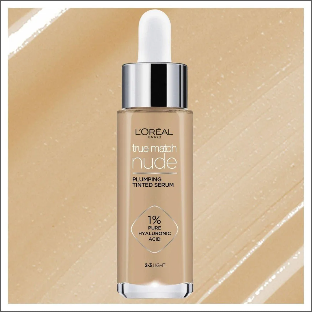 L'Oréal Paris True Match Nude Plumping Tinted Serum 2-3 Light