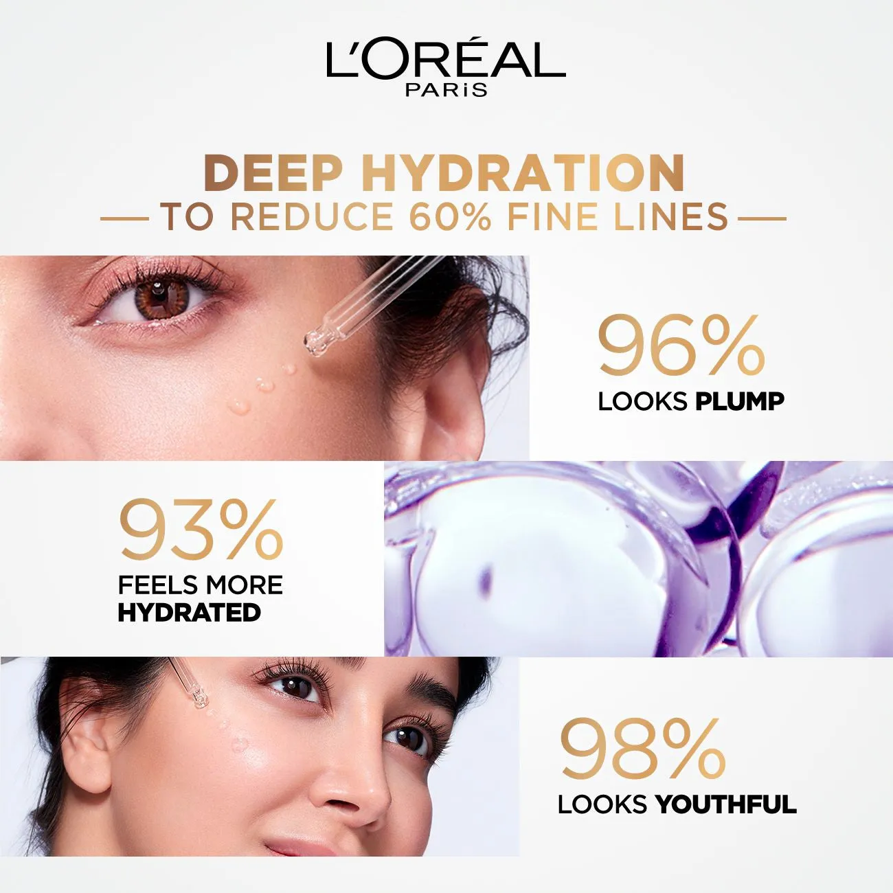 L'Oreal Paris Hyaluron Expert Plumping Hydration Serum with Hyaluronic Acid- 2 sizes