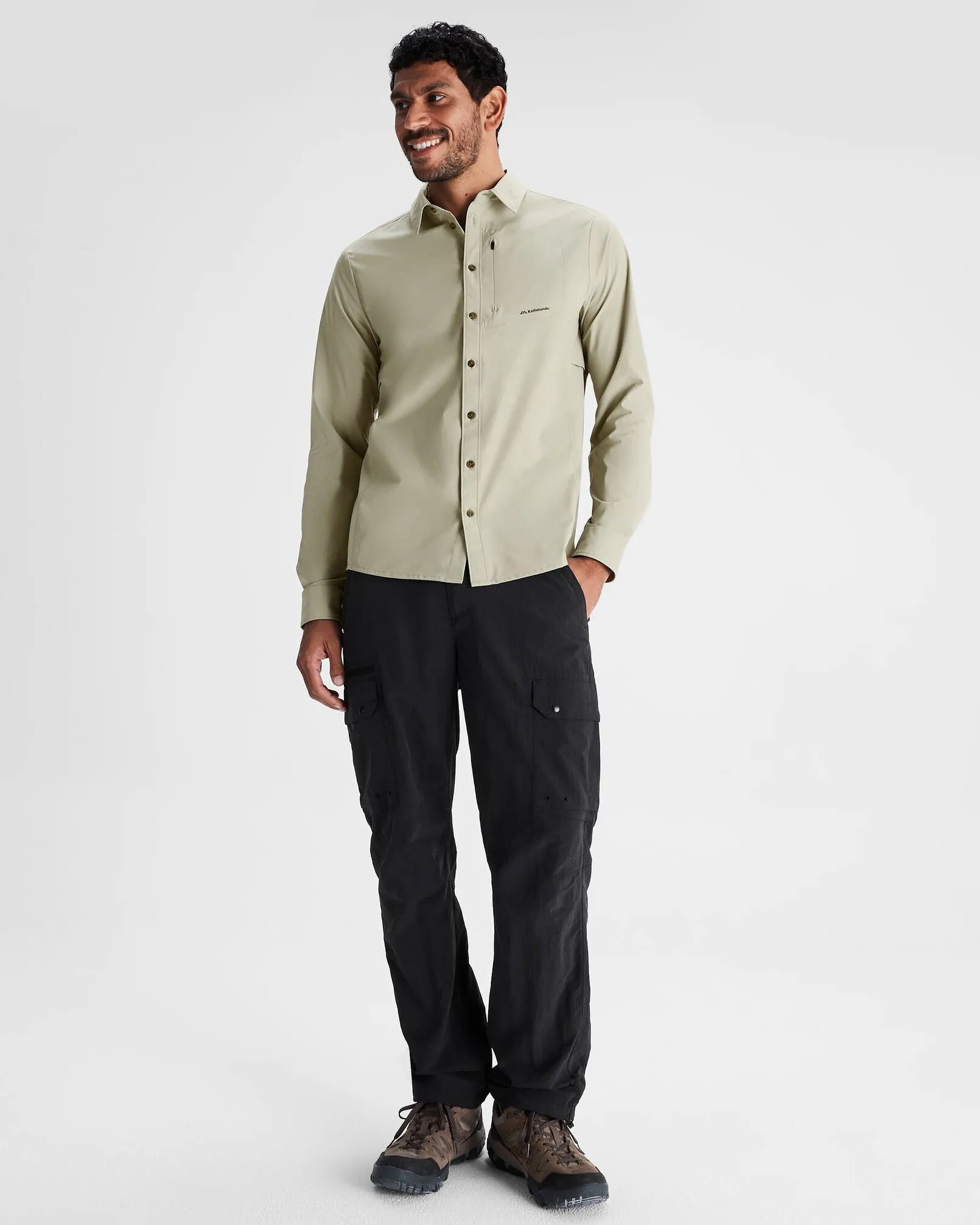 Men's Sun Breaker Long Sleeve Shirt - Light Beech