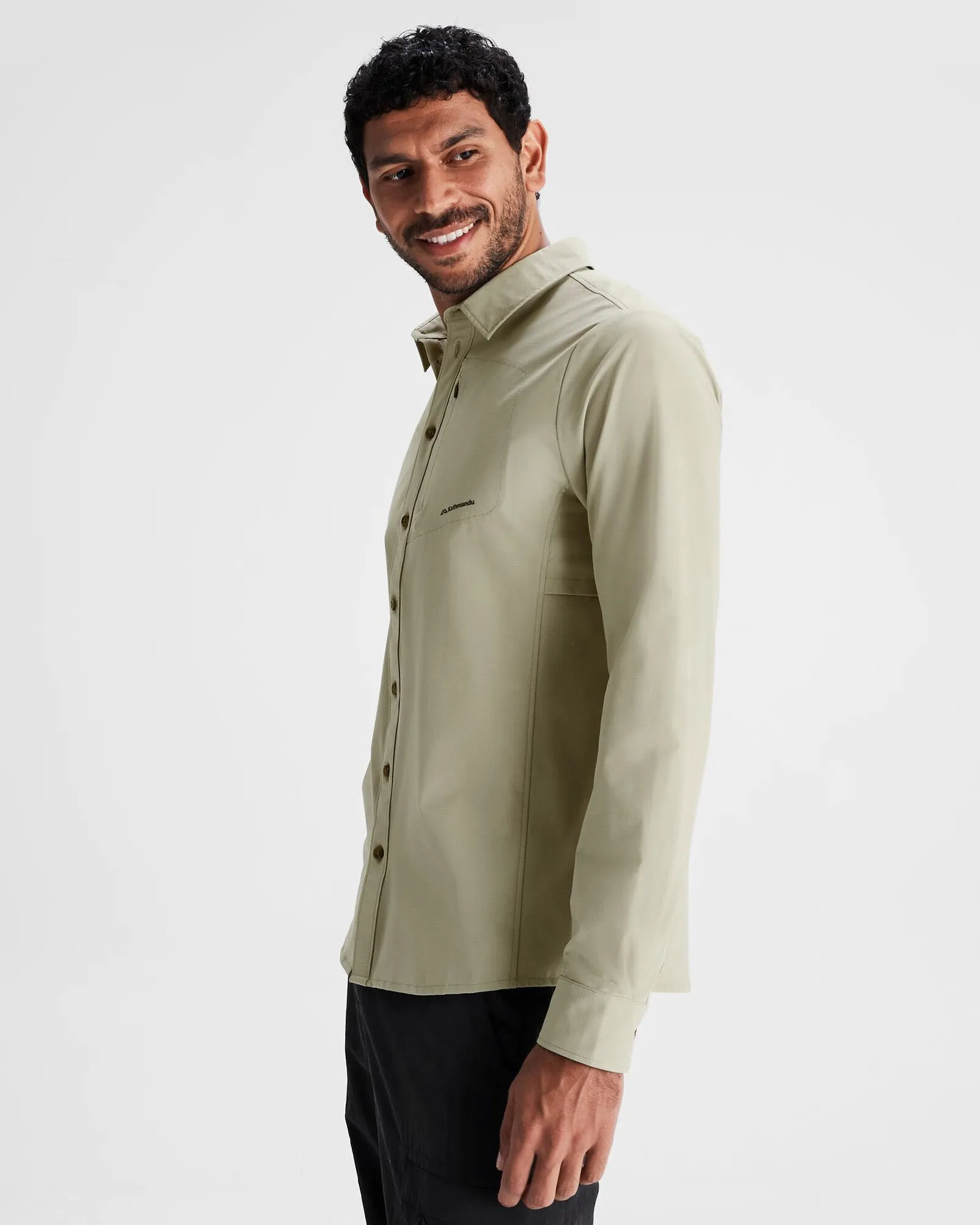 Men's Sun Breaker Long Sleeve Shirt - Light Beech