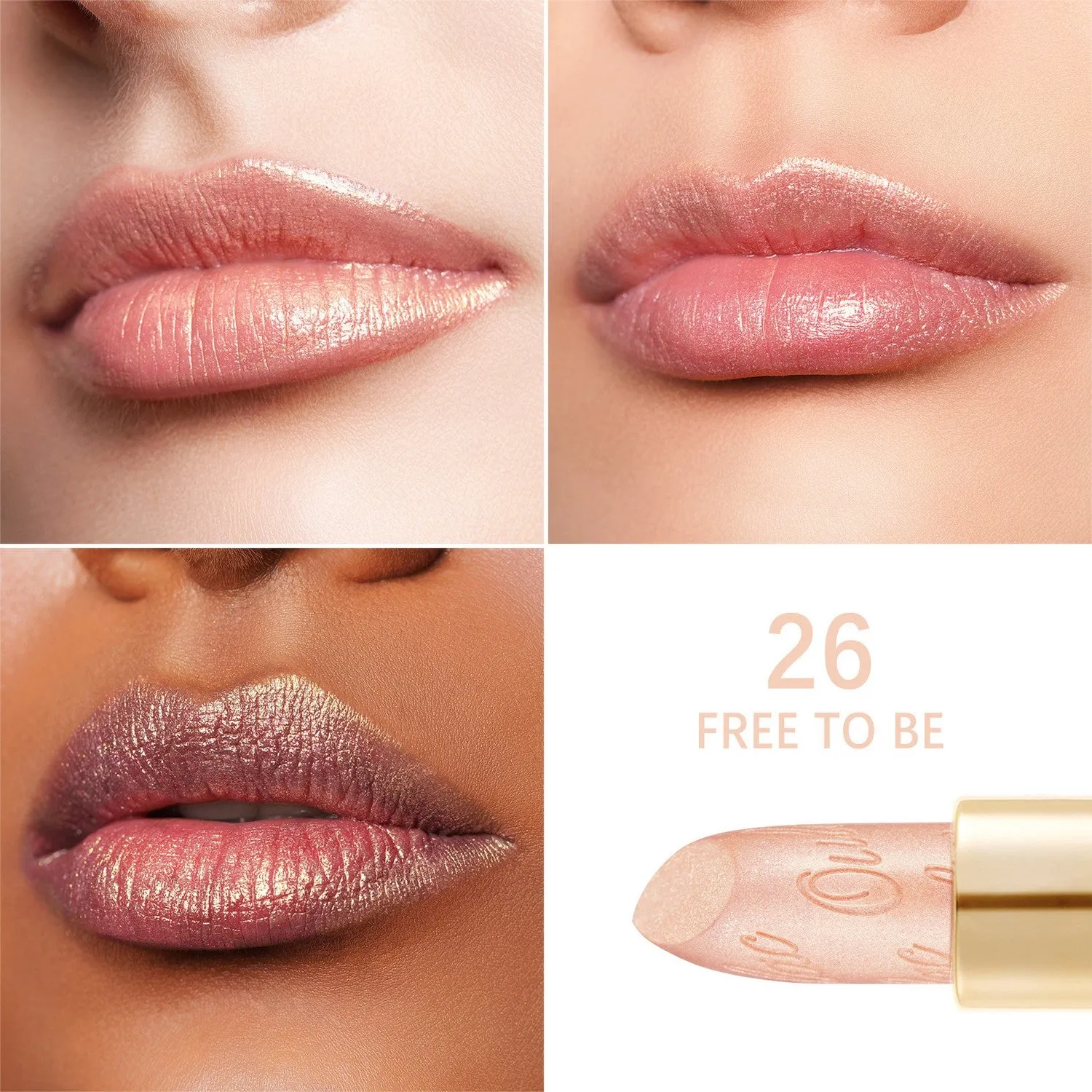 Metallic Shine Lipstick | D26 Free to Be