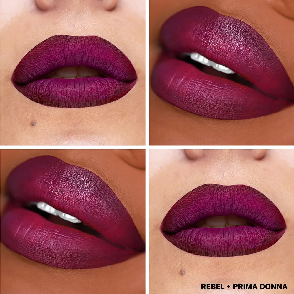 Nonstop Liquid Matte Mini Duo: Prima Donna   Rebel