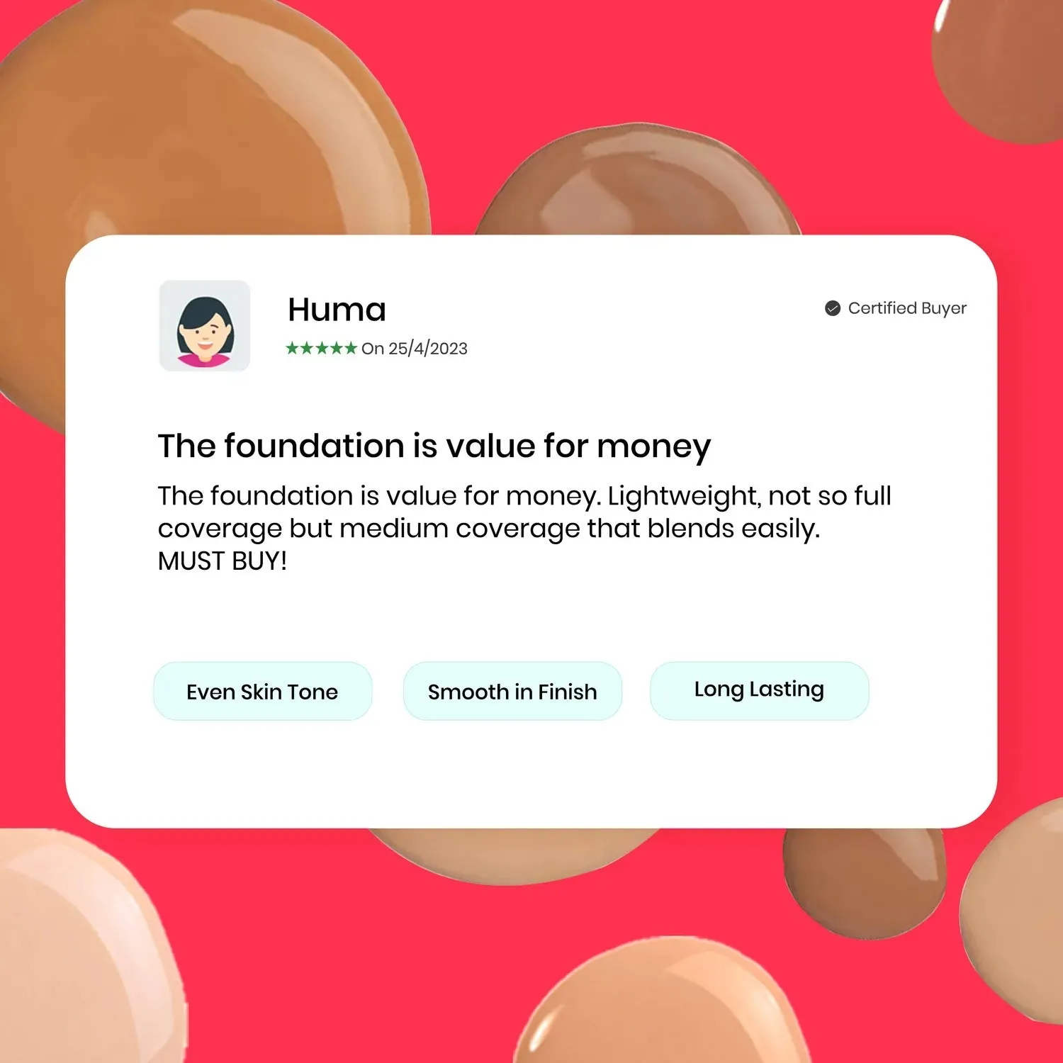 NY Bae Dewy Drops Foundation - Latte 02 (30 ml) | Fair Skin | Warm Undertone | Full Coverage | Long Lasting | Non-Transfer