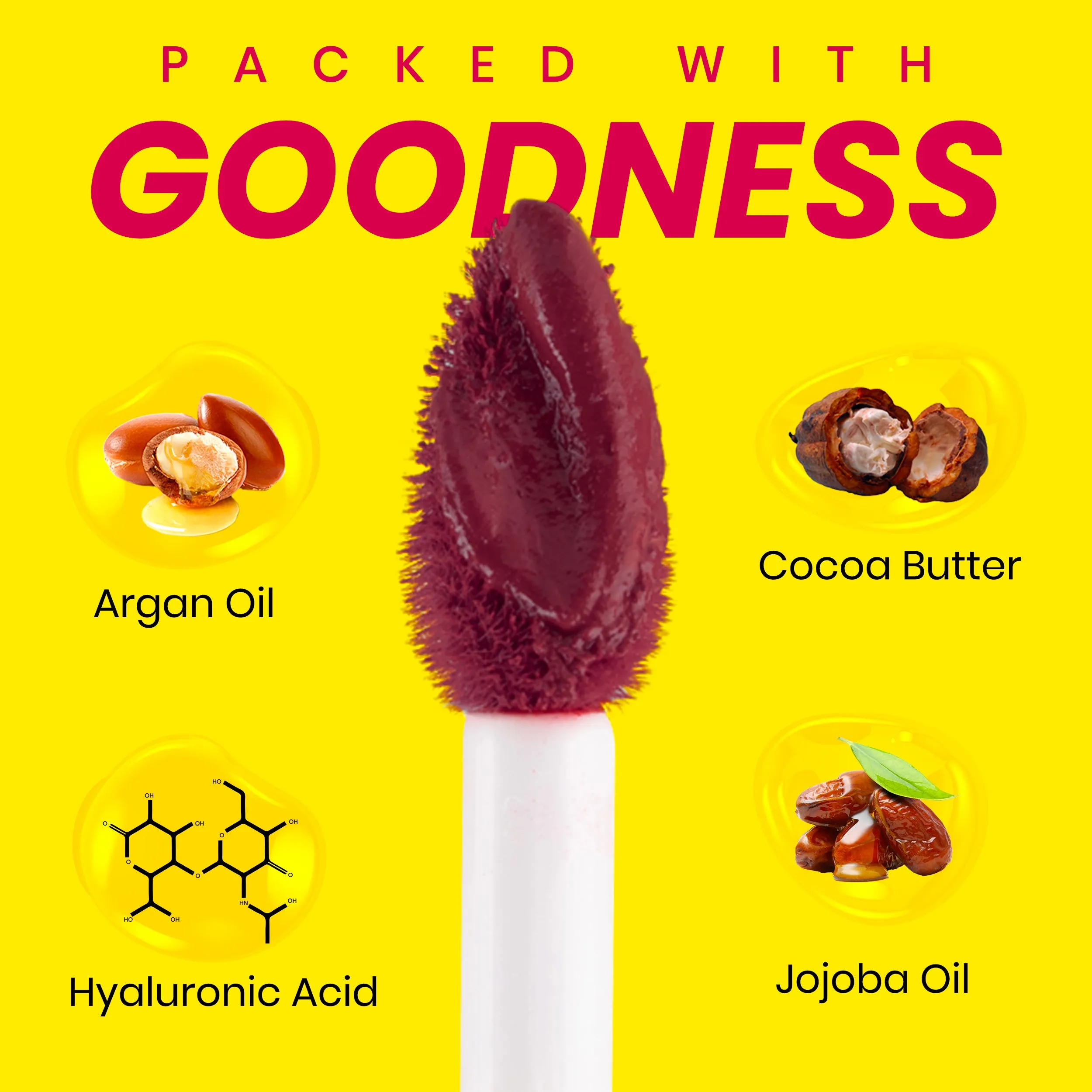 NY Bae Velvet Mousse Liquid Lipstick - Badass Berry 02 (6.5ml) | Velvet Matte Finish | Transferproof | Smudgeproof | Ultra Light | Smooth | Moisturising Plum Lipstick