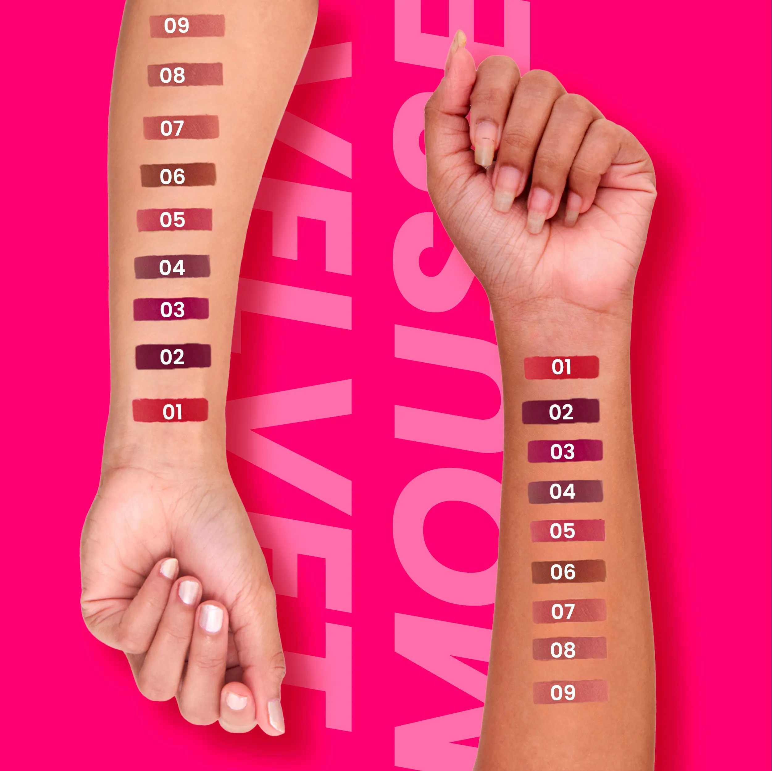 NY Bae Velvet Mousse Liquid Lipstick - Badass Berry 02 (6.5ml) | Velvet Matte Finish | Transferproof | Smudgeproof | Ultra Light | Smooth | Moisturising Plum Lipstick