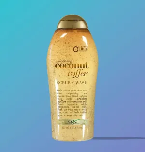 OGX Smoothing   Coconut Coffee Scrub & Wash
