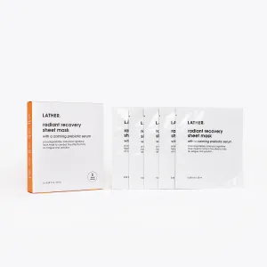 Radiant Recovery Sheet Masks - 5 pack