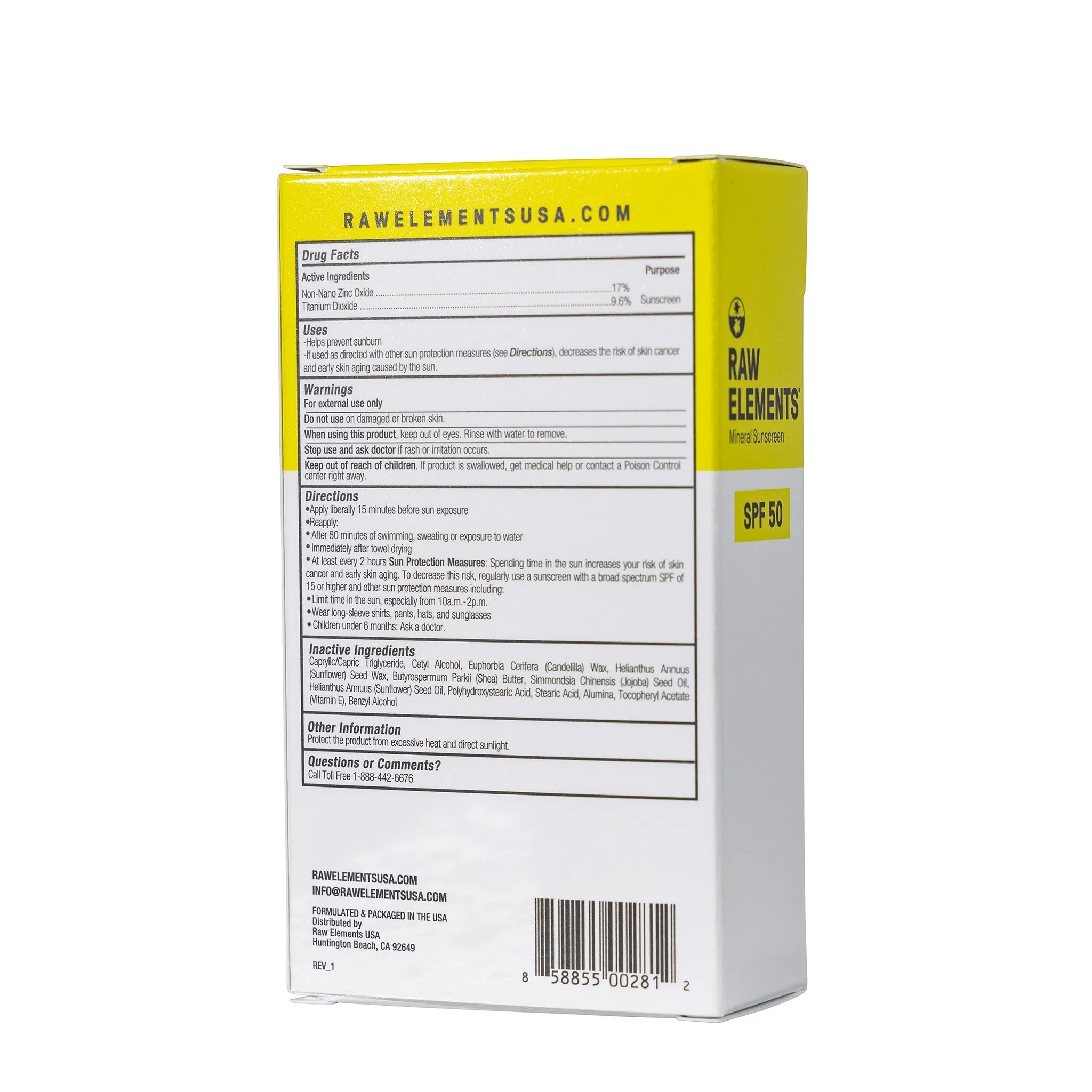 Raw Elements  Face   Body Stick SPF 30 Sunscreen