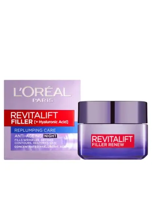 Revitalift Filler   Hyaluronic Acid Anti-Ageing Night Cream - 50ml