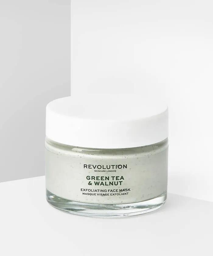 REVOLUTION SKINCARE

GREEN TEA AND WALNUT EXFOLIATING FACE MASK