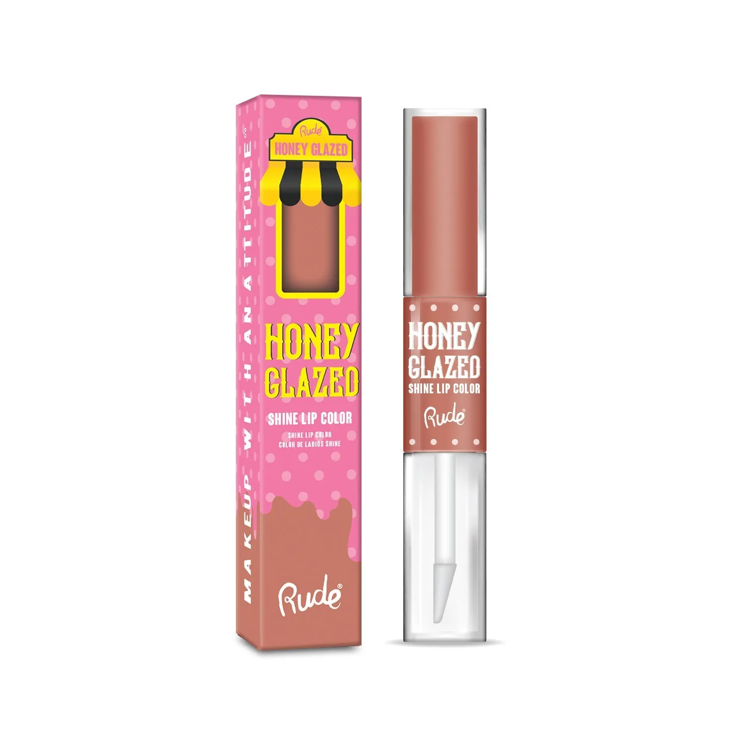 RUDE Honey Glazed Matte Ultra Shine Lip Gloss Color (Plain)