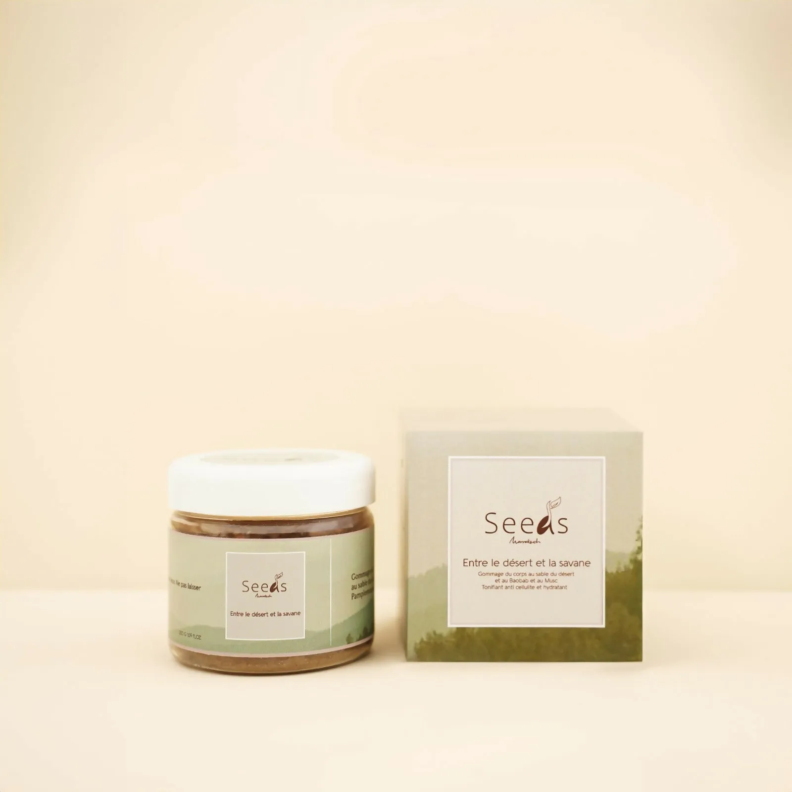 Seeds Marrakech Anti-cellulite Body scrub with desert sand, Baobab, Shea butter