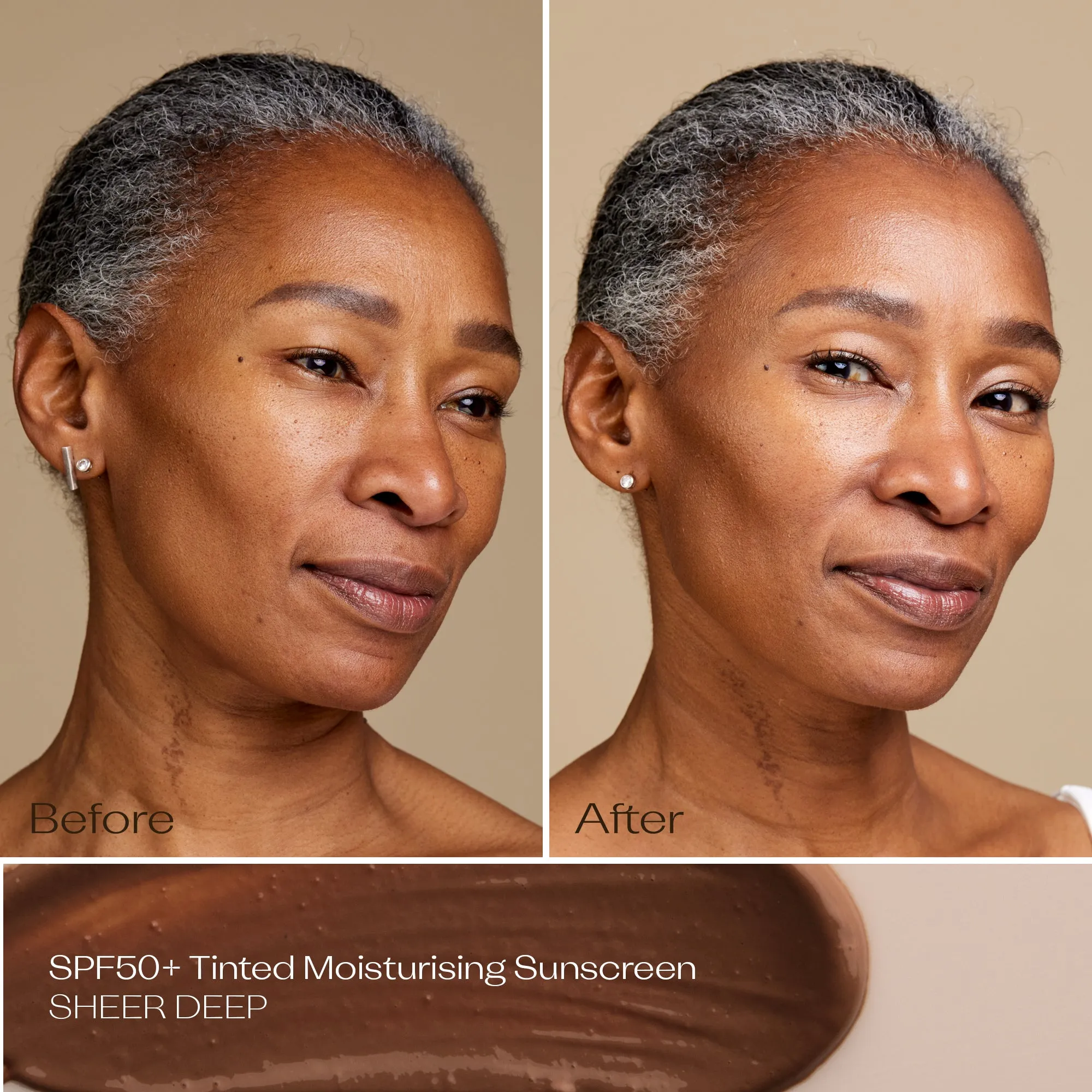 SPF 50  Sheer Tinted Moisturising Sunscreen, 50mL